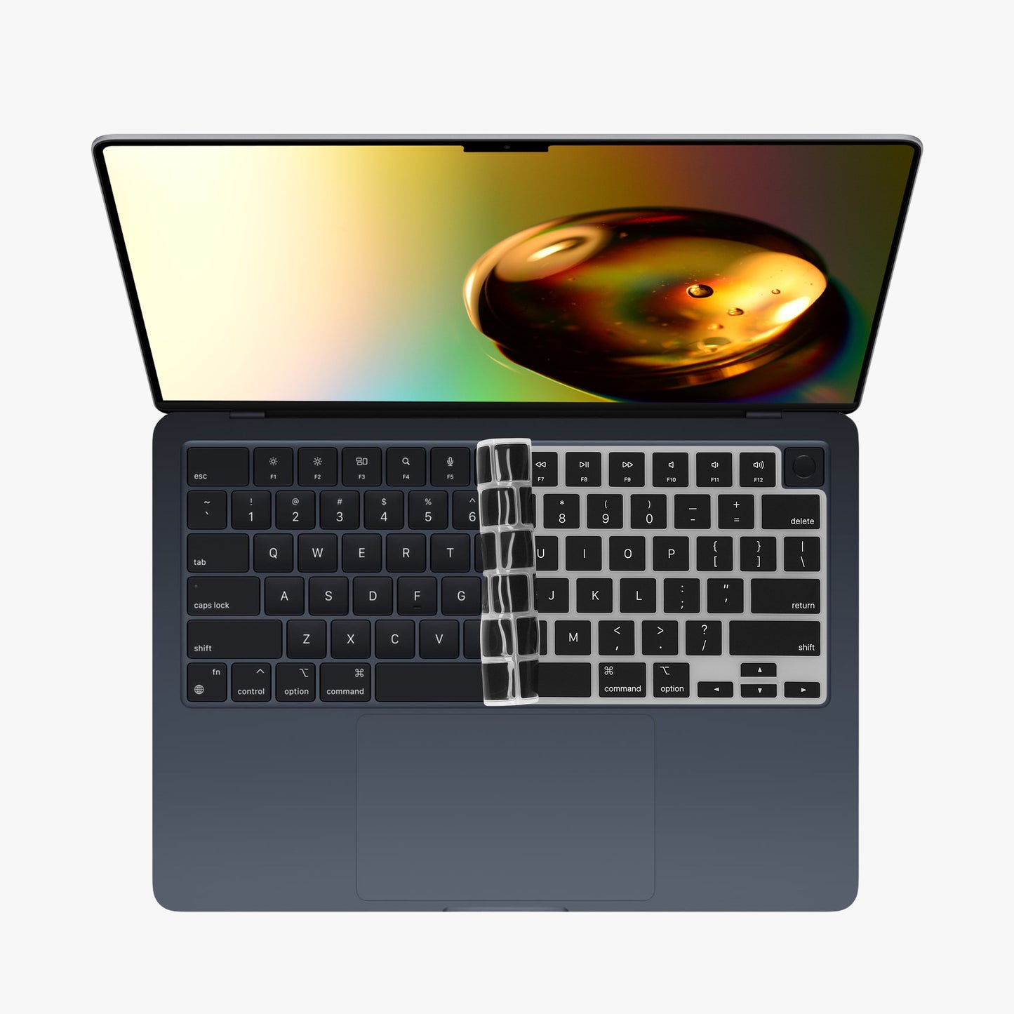 kwmobile Tastaturschutz für Apple Macbook Air 15 M3 2024 A3114 - QWERTY US Keyboard Cover Abdeckung