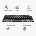 Silikon Tastaturschutz QWERTY (Spanien) kompatibel mit Apple Macbook Air 13.6 M3 2024 A3113