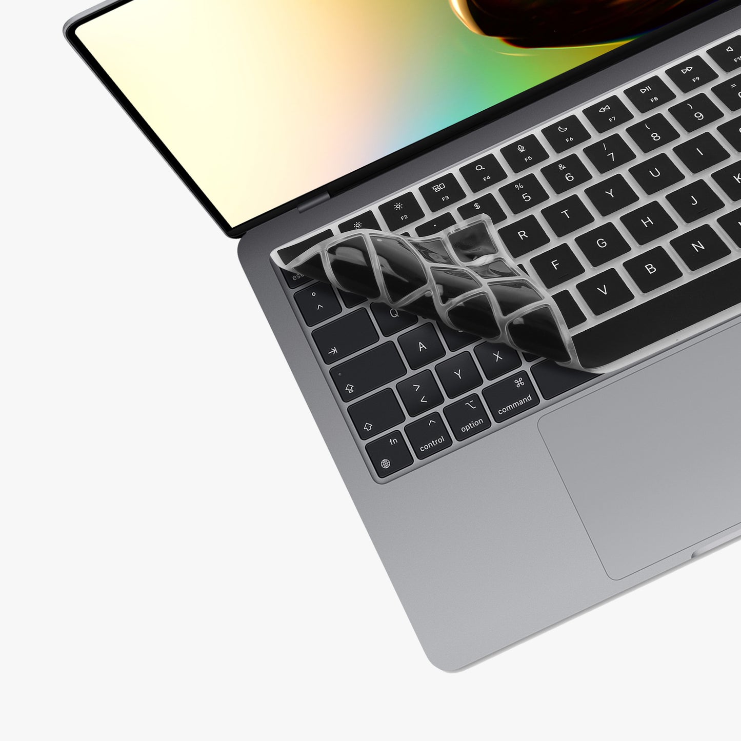 Silikon Tastaturschutz QWERTY (Spanien) kompatibel mit Apple Macbook Air 13.6 M3 2024 A3113