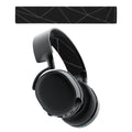 kwmobile Ersatz Bügelpolster kompatibel mit SteelSeries Arctis 3 / Arctis 5 Kopfbügel - Kopfbügelpolster aus Nylon - Kopfhörer Ersatz Bügel mit Polster - Schwarz Grau Schwarz  [dsg01]