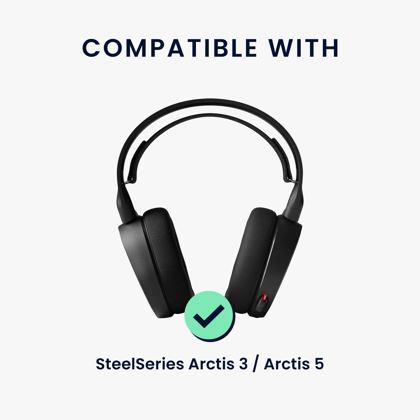 kwmobile Ersatz Bügelpolster kompatibel mit SteelSeries Arctis 3 / Arctis 5 Kopfbügel Kopfhörer Ersatz Bügel mit Polster