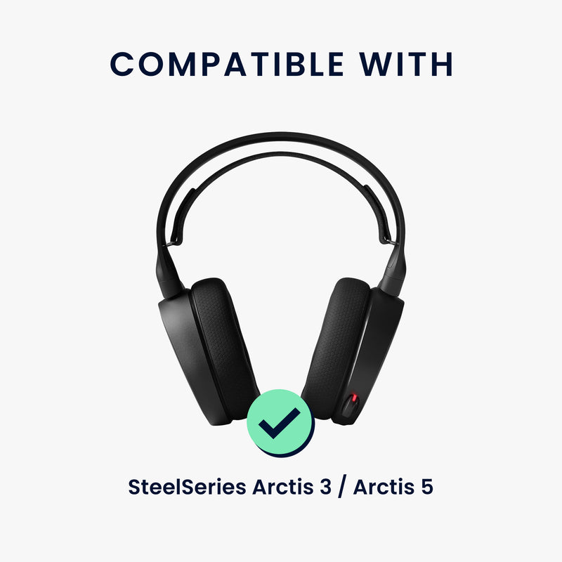 kwmobile Ersatz Bügelpolster kompatibel mit SteelSeries Arctis 3 / Arctis 5 Kopfbügel Kopfhörer Ersatz Bügel mit Polster