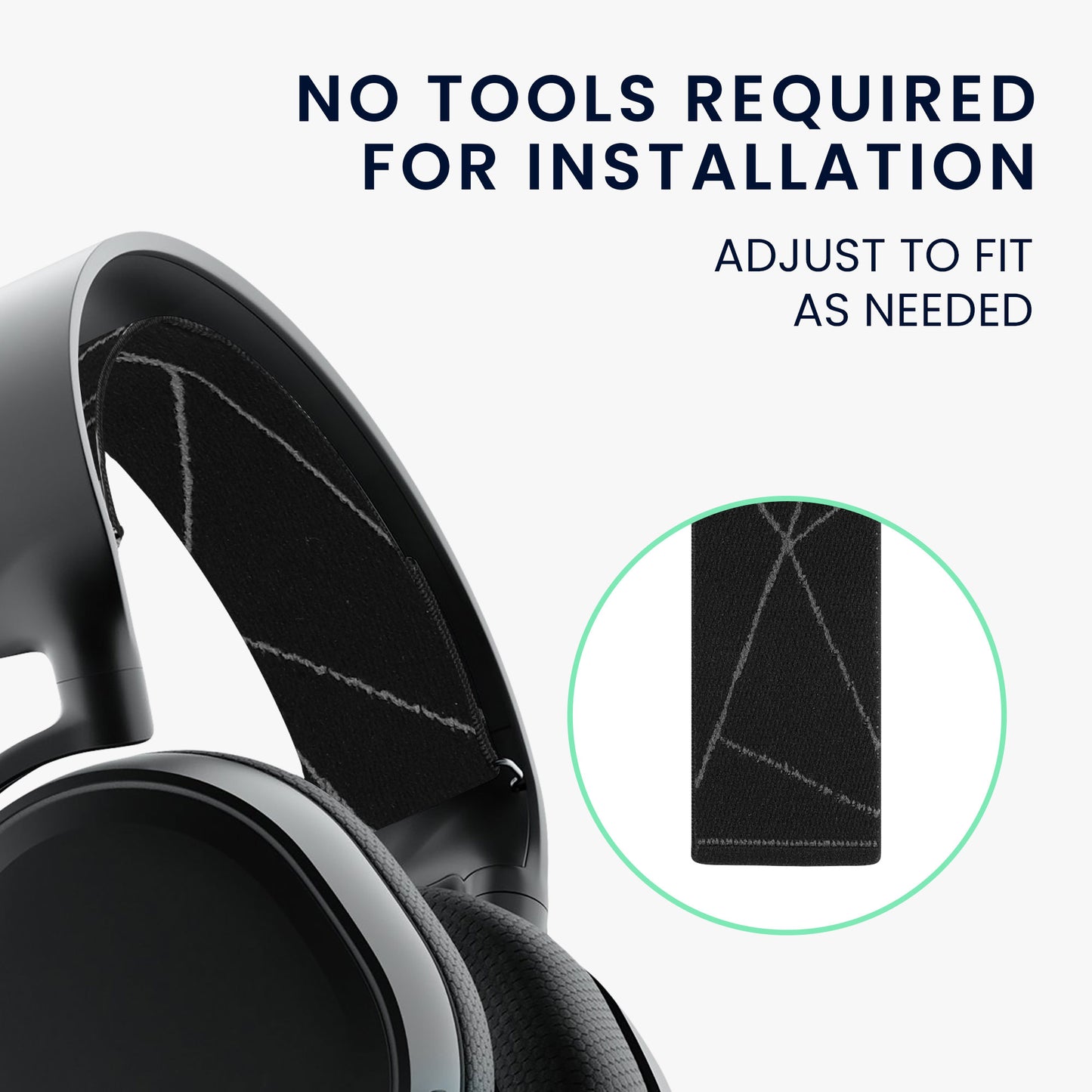 kwmobile Ersatz Bügelpolster kompatibel mit SteelSeries Arctis 3 / Arctis 5 Kopfbügel Kopfhörer Ersatz Bügel mit Polster