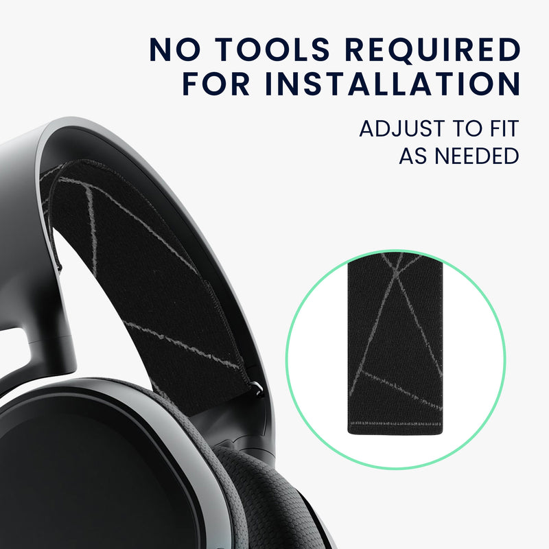kwmobile Ersatz Bügelpolster kompatibel mit SteelSeries Arctis 3 / Arctis 5 Kopfbügel Kopfhörer Ersatz Bügel mit Polster