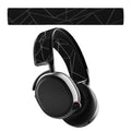 kwmobile Ersatz Bügelpolster kompatibel mit SteelSeries Arctis 7 / Arctis 9 / Arctis 9X / Arctis PRO Kopfbügel - Kopfbügelpolster aus Nylon - Kopfhörer Ersatz Bügel mit Polster - Schwarz Grau Schwarz  [dsg01]