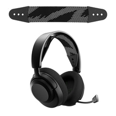 kwmobile Ersatz Bügelpolster kompatibel mit SteelSeries Arctis NOVA 1 / NOVA 1X / NOVA 3 Kopfbügel - Kopfbügelpolster aus Nylon - Kopfhörer Ersatz Bügel mit Polster - Schwarz Grau Schwarz  [dsg01]