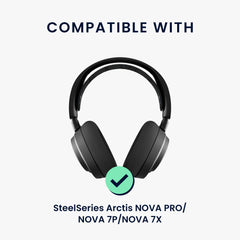 kwmobile Ersatz Bügelpolster kompatibel mit SteelSeries Arctis NOVA PRO / NOVA 7P / NOVA 7X Kopfbügel Kopfhörer Ersatz
