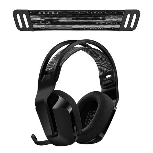 kwmobile Ersatz Bügelpolster kompatibel mit Logitech G733 / G335 / G535 Kopfbügel - Kopfbügelpolster aus Nylon - Kopfhörer Ersatz Bügel mit Polster - Schwarz Weiß Schwarz  [dsg01]