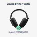 kwmobile Ersatz Bügelpolster kompatibel mit Logitech G733 / G335 / G535 Kopfbügel Kopfhörer Ersatz Bügel mit Polster