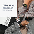 kwmobile Armband kompatibel mit Xiaomi Mi Watch Color Sport / S1 Active Band - Aus Nylon und Silikon - Fitnesstracker Sportarmband - Innenmaße 14 - 22 cm