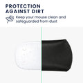 kwmobile Maus Schutzhülle kompatibel mit Apple Magic Mouse 1 / Magic Mouse 2 / Logitech Pebble Wireless Hülle - Hülle für PC Mouse - Cover für Computer Maus