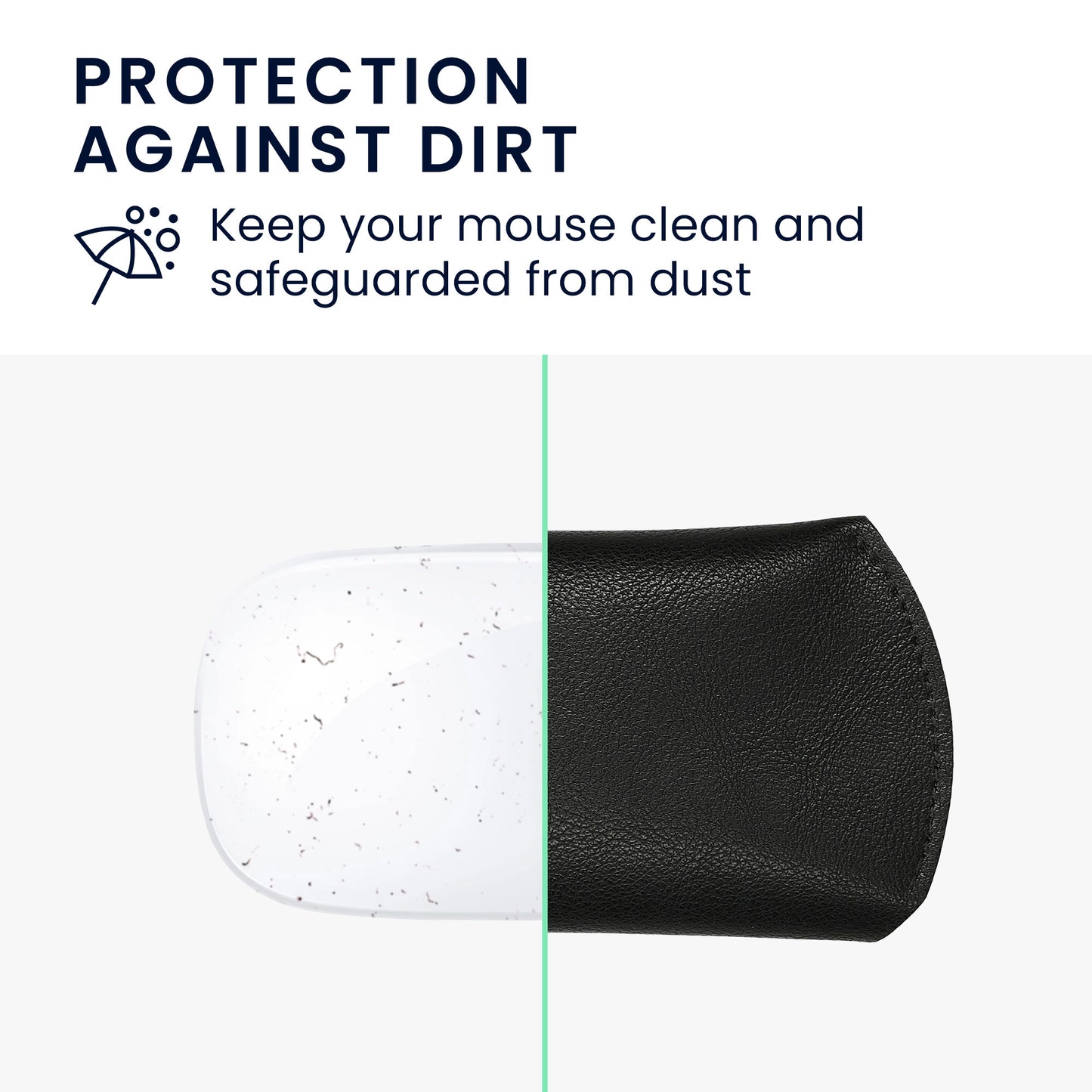 kwmobile Maus Schutzhülle kompatibel mit Apple Magic Mouse 1 / Magic Mouse 2 / Logitech Pebble Wireless Hülle - Hülle für PC Mouse - Cover für Computer Maus