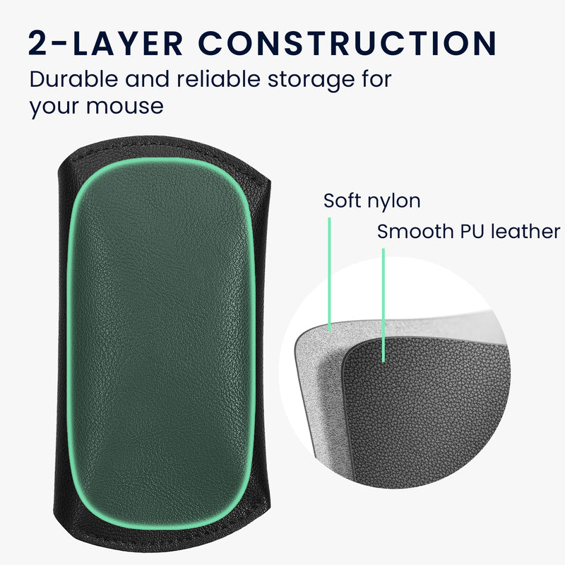 kwmobile Maus Schutzhülle kompatibel mit Apple Magic Mouse 1 / Magic Mouse 2 / Logitech Pebble Wireless Hülle - Hülle für PC Mouse - Cover für Computer Maus