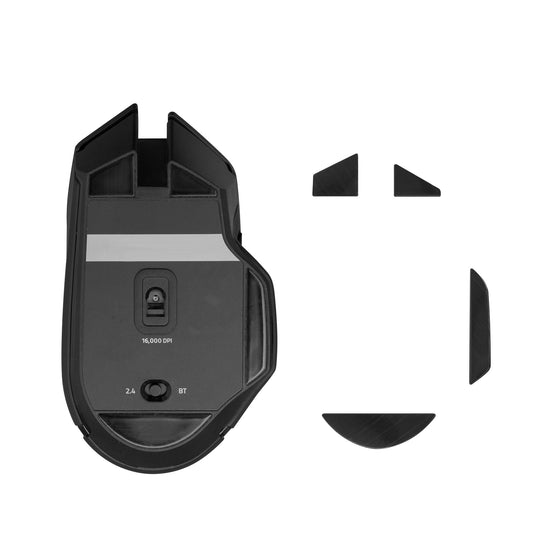 kwmobile Mouse Feet Sticker kompatibel mit Razer Basilisk X Hyper Speed Ersatz Glider - Mausfüße passgenau - Maus Glides in Schwarz Schwarz  