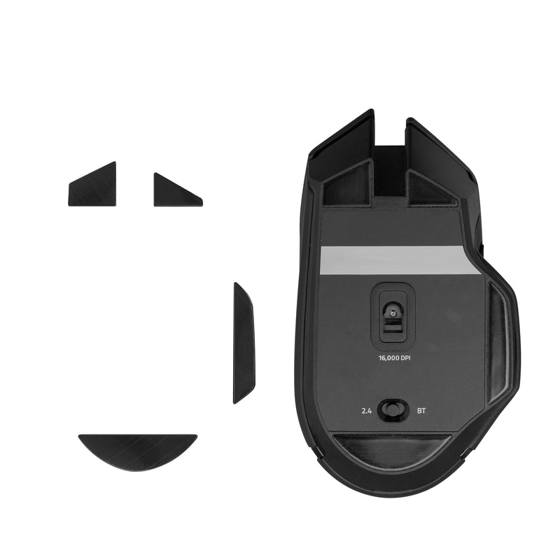 kwmobile Mouse Feet Sticker kompatibel mit Razer Basilisk X Hyper Speed Ersatz Glider - Mausfüße passgenau - Maus Glides