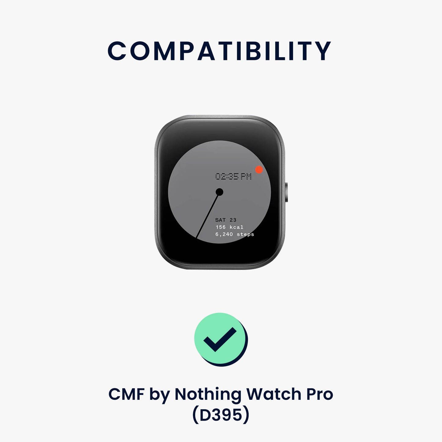 kwmobile Uhrenarmband für CMF by Nothing Watch Pro (D395) Armband Fitnesstracker Band Set Ersatzarmband Smartwatch