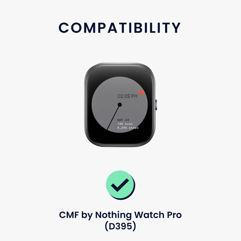 kwmobile Uhrenarmband für CMF by Nothing Watch Pro (D395) Armband Fitnesstracker Band Set Ersatzarmband Smartwatch