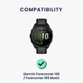 kwmobile Sportarmband kompatibel mit Garmin Forerunner 165 / Forerunner 165 Music Armband - Fitnesstracker Band Set
