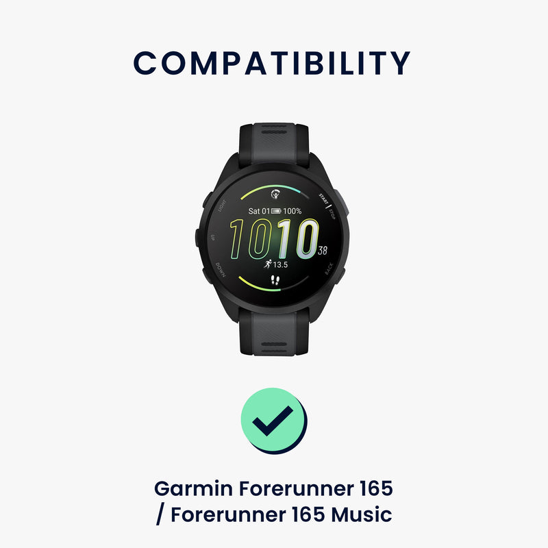 kwmobile Sportarmband kompatibel mit Garmin Forerunner 165 / Forerunner 165 Music Armband - Fitnesstracker Band Set