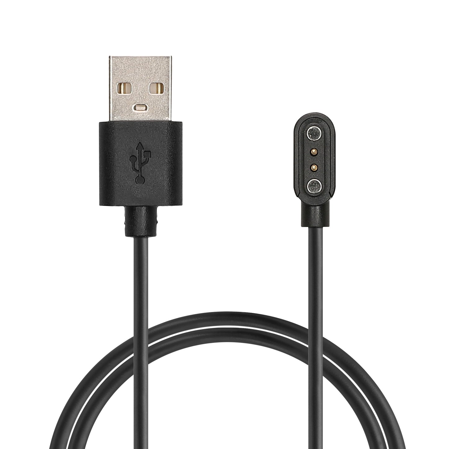 kwmobile USB Kabel Charger kompatibel mit CMF by Nothing Watch Pro (D395) Ladekabel - Smart Watch Ersatzkabel - Fitnesstracker Aufladekabel in Schwarz Schwarz  [dsg01]