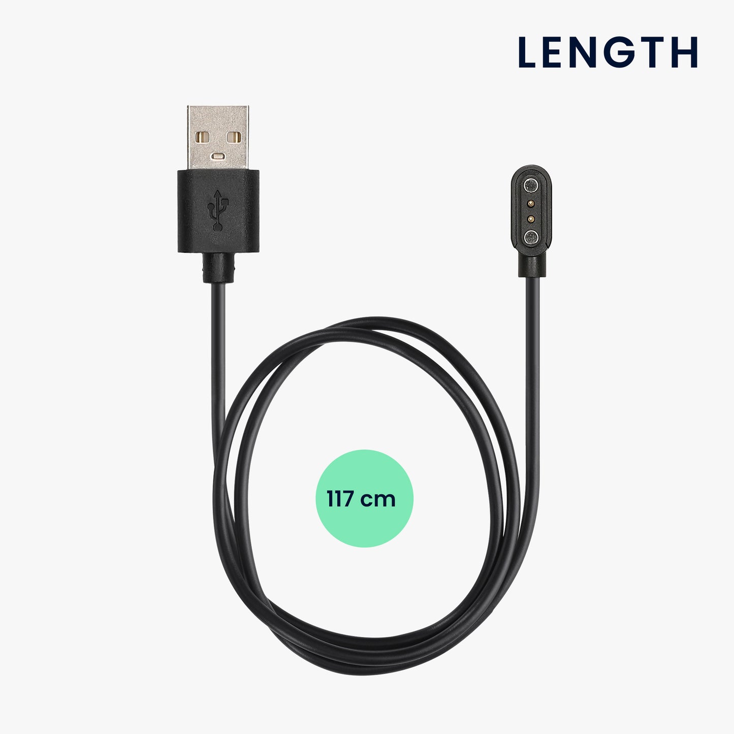 kwmobile USB Kabel Charger kompatibel mit CMF by Nothing Watch Pro Ladekabel Smart Watch Ersatzkabel Fitnesstracker Aufladekabel