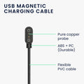 kwmobile USB Kabel Charger kompatibel mit CMF by Nothing Watch Pro Ladekabel Smart Watch Ersatzkabel Fitnesstracker Aufladekabel