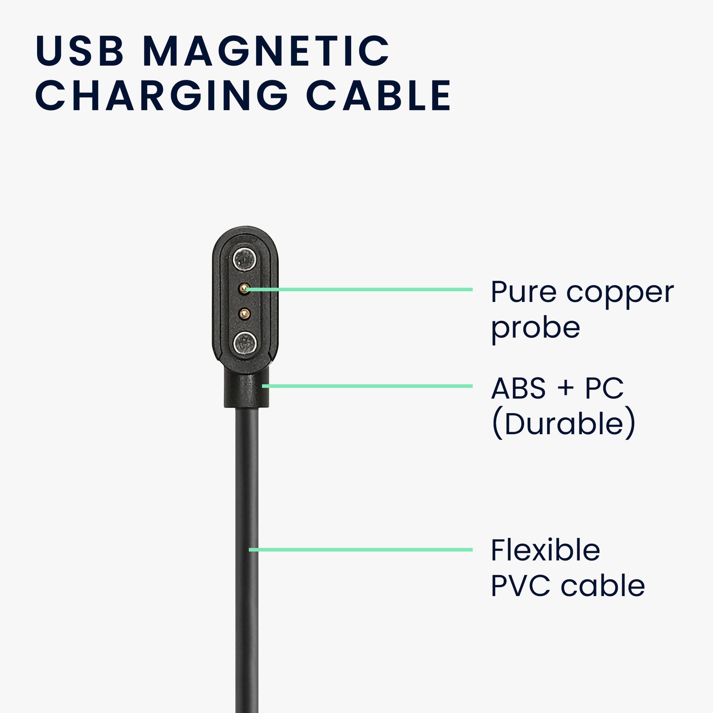 kwmobile USB Kabel Charger kompatibel mit CMF by Nothing Watch Pro Ladekabel Smart Watch Ersatzkabel Fitnesstracker Aufladekabel