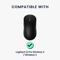 kwmobile Gaming Maus Grip Tape für Logitech G Pro Wireless 2 / Wireless 3 Mouse Grip Tape - Rutschfestes Griffband für PC Maus