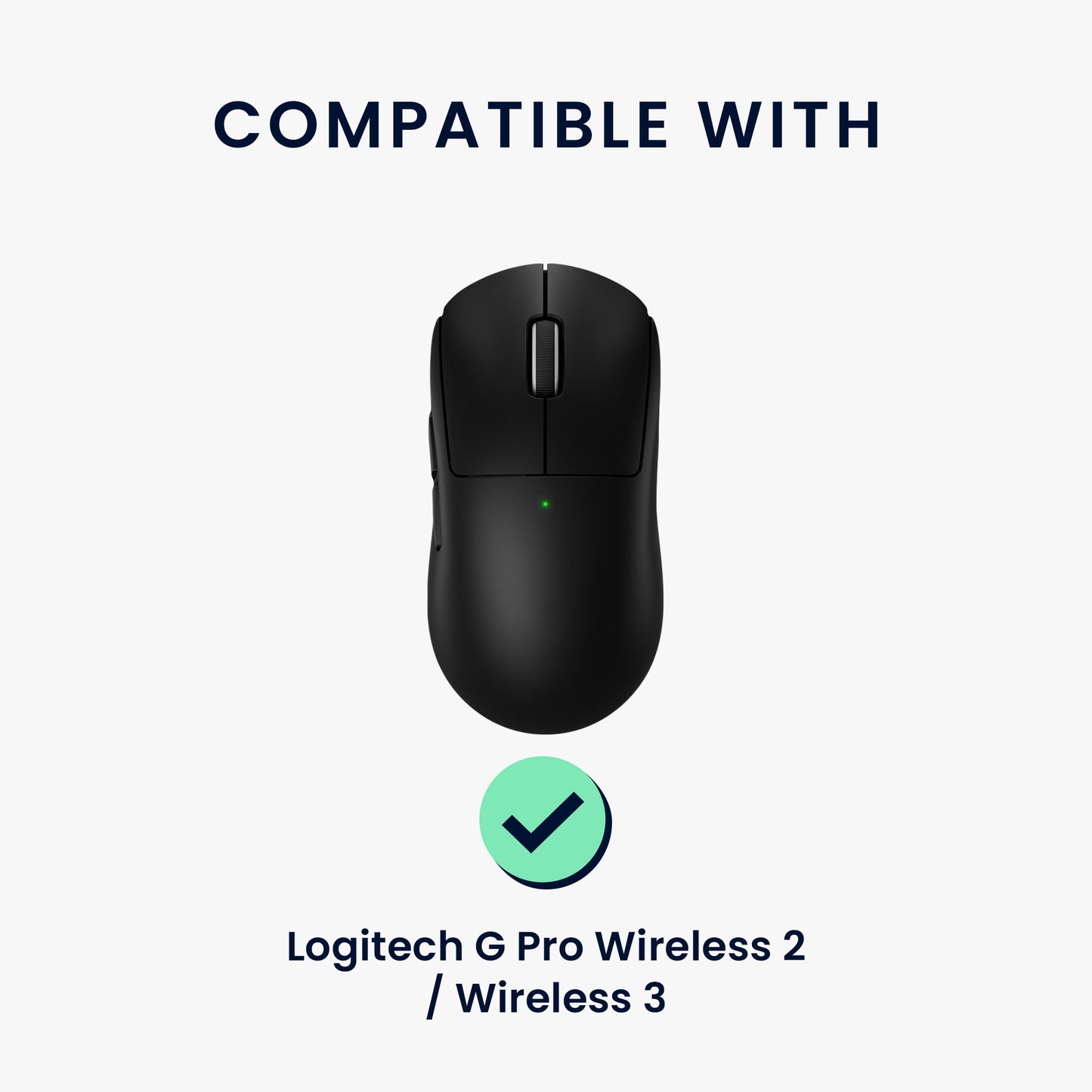kwmobile Gaming Maus Grip Tape für Logitech G Pro Wireless 2 / Wireless 3 Mouse Grip Tape - Rutschfestes Griffband für PC Maus