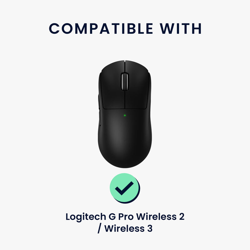 kwmobile Gaming Maus Grip Tape für Logitech G Pro Wireless 2 / Wireless 3 Mouse Grip Tape - Rutschfestes Griffband für PC Maus