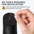 kwmobile Gaming Maus Grip Tape für Logitech G Pro Wireless 2 / Wireless 3 Mouse Grip Tape - Rutschfestes Griffband für PC Maus