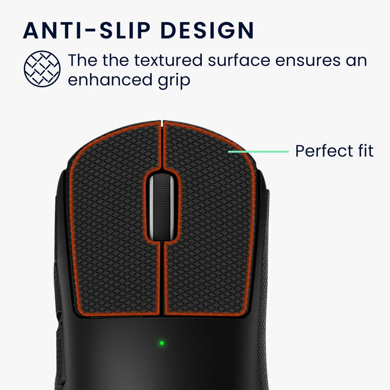 kwmobile Gaming Maus Grip Tape für Logitech G Pro Wireless 2 / Wireless 3 Mouse Grip Tape - Rutschfestes Griffband für PC Maus