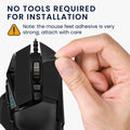 kwmobile Gaming Maus Grip Tape für Logitech G502 Mouse Grip Tape Rutschfestes Griffband für PC Maus