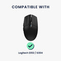 kwmobile Gaming Maus Grip Tape für Logitech G102 / G304 Mouse Grip Tape Rutschfestes Griffband für PC Maus
