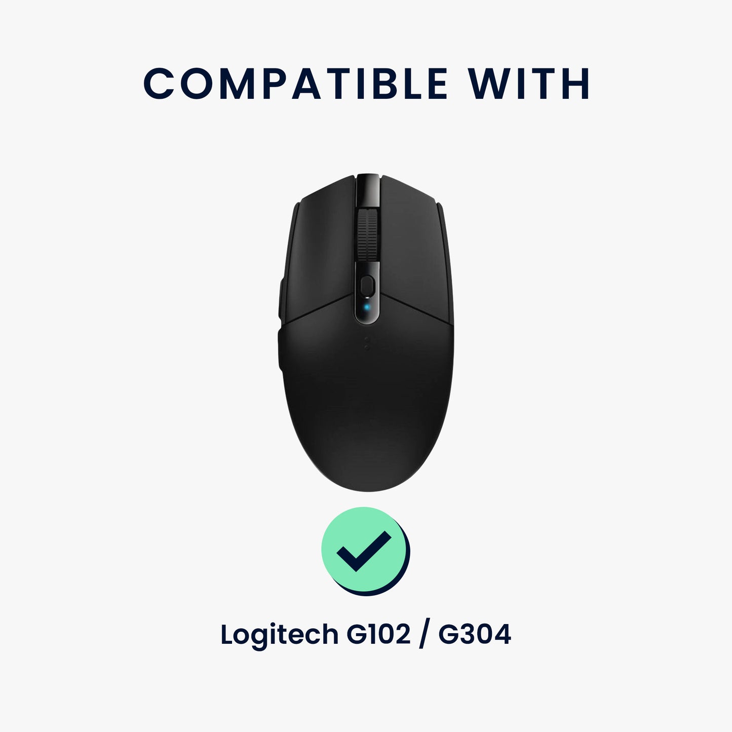 kwmobile Gaming Maus Grip Tape für Logitech G102 / G304 Mouse Grip Tape Rutschfestes Griffband für PC Maus