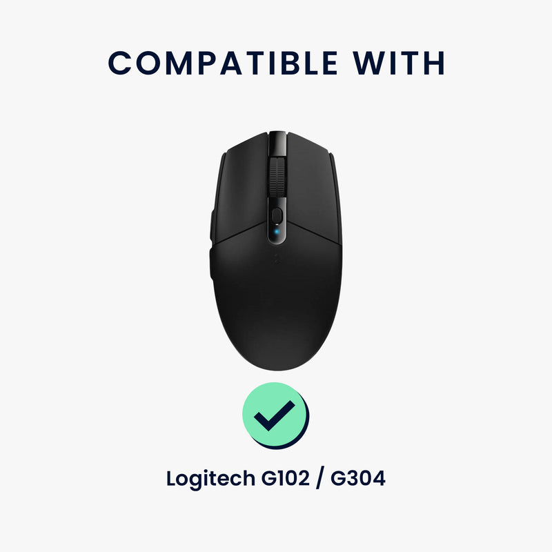 kwmobile Gaming Maus Grip Tape für Logitech G102 / G304 Mouse Grip Tape Rutschfestes Griffband für PC Maus