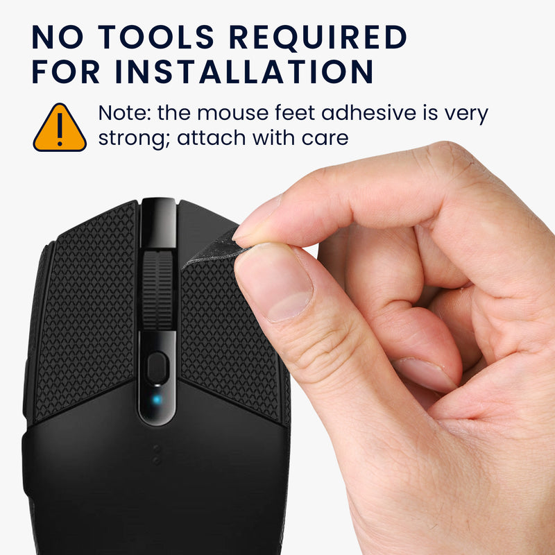 kwmobile Gaming Maus Grip Tape für Logitech G102 / G304 Mouse Grip Tape Rutschfestes Griffband für PC Maus