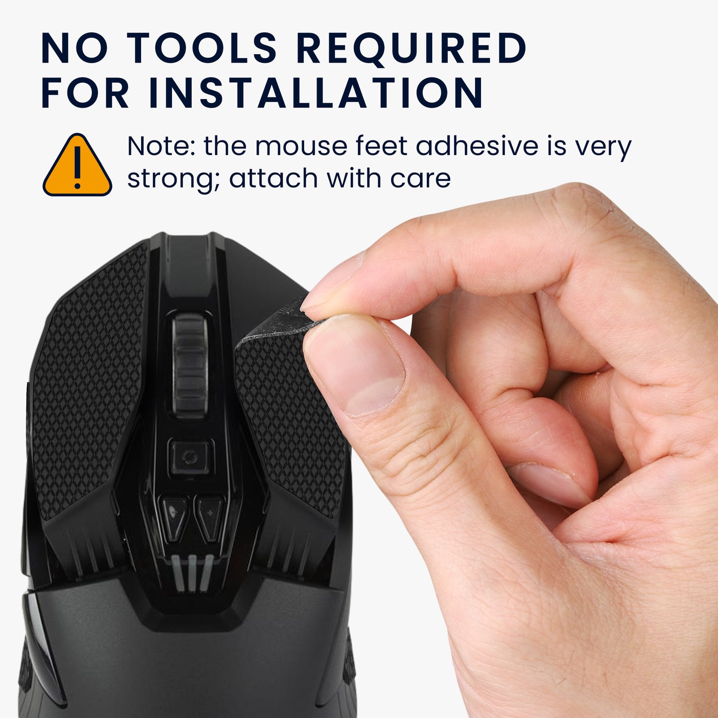 kwmobile Gaming Maus Grip Tape für Logitech G903 / G900 Mouse Grip Tape Rutschfestes Griffband für PC Maus