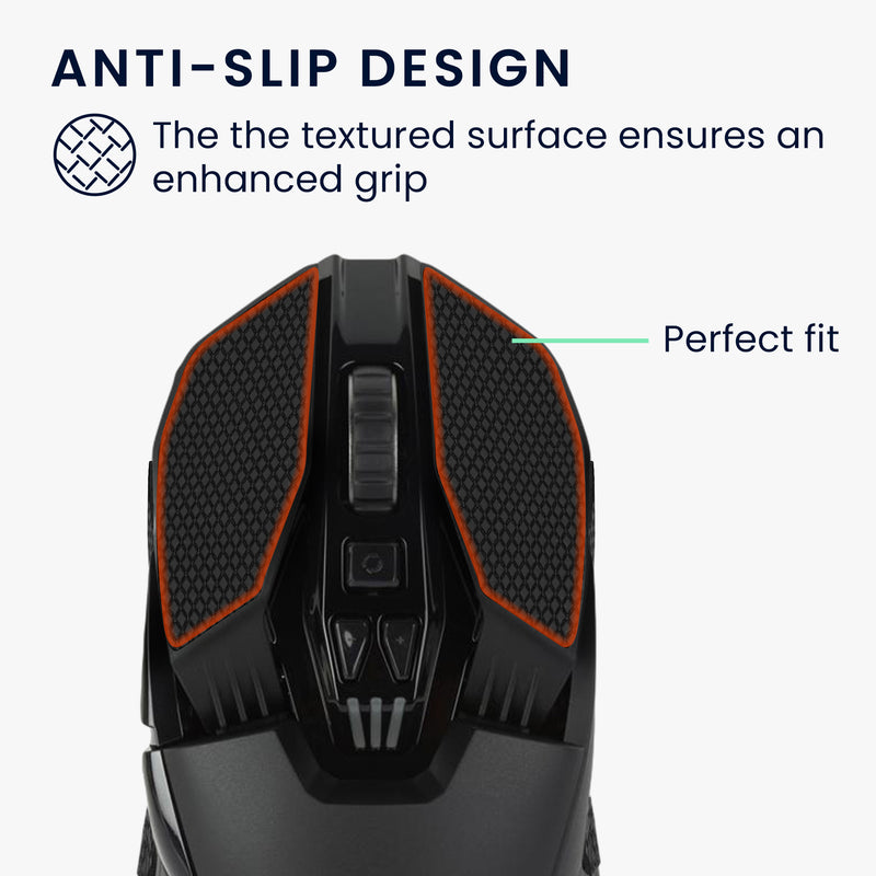 kwmobile Gaming Maus Grip Tape für Logitech G903 / G900 Mouse Grip Tape Rutschfestes Griffband für PC Maus