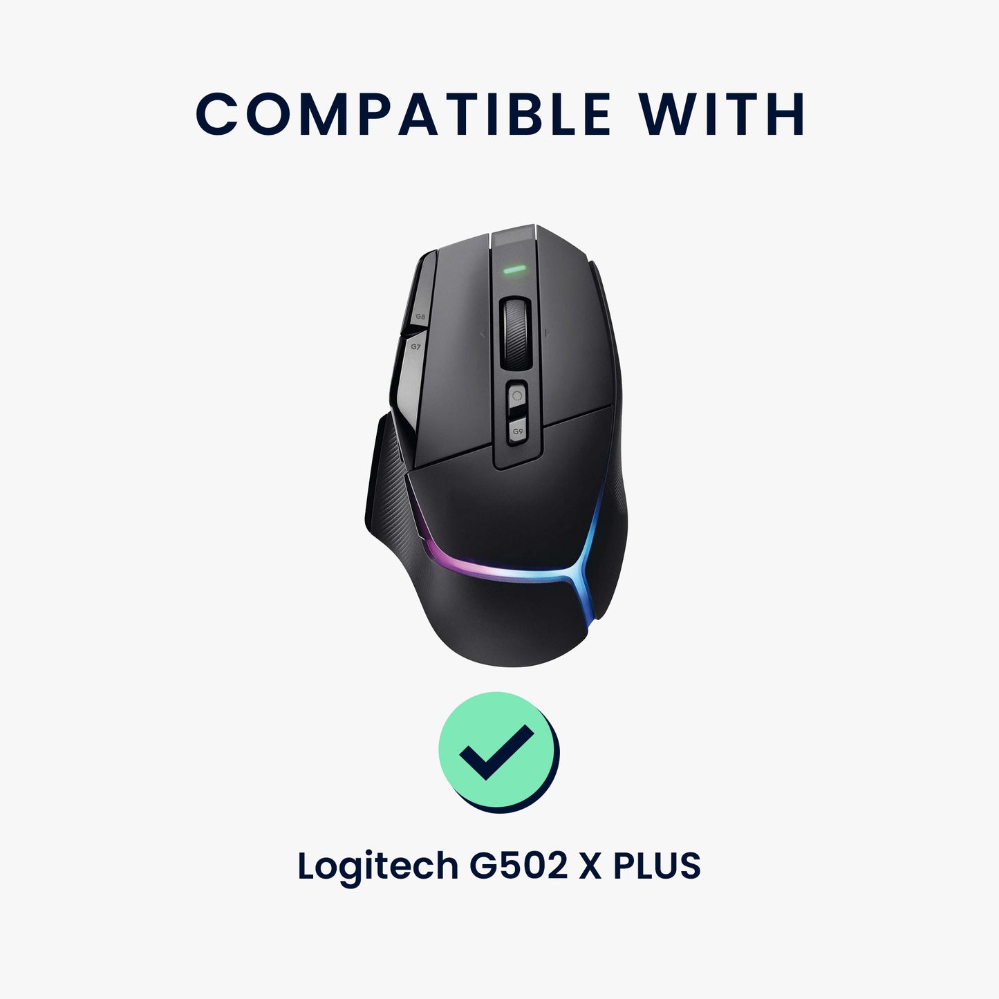 kwmobile Gaming Maus Grip Tape für Logitech G502 X Plus Mouse Grip Tape Rutschfestes Griffband für PC Maus