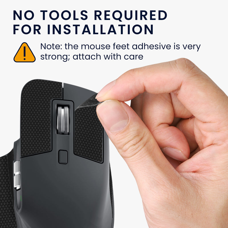 kwmobile Gaming Maus Grip Tape für Logitech MX Master 3S Mouse Grip Tape - Rutschfestes Griffband für PC Maus