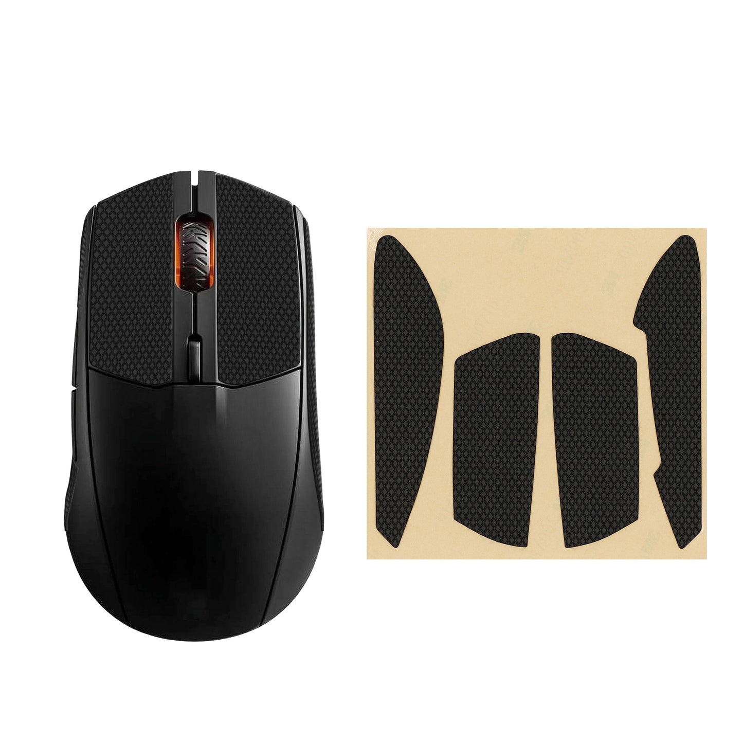 kwmobile Gaming Maus Grip Tape für SteelSeries Rival 3 Mouse Grip Tape Rutschfestes Griffband für PC Maus