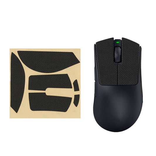 kwmobile Gaming Maus Grip Tape kompatibel mit Razer DeathAdder V3 Pro Maus - Rutschfestes Griffband für PC Maus - Schwarz Schwarz  
