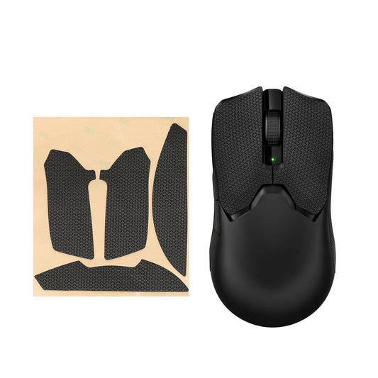 kwmobile Gaming Maus Grip Tape kompatibel mit Razer Viper V2 Pro Maus - Rutschfestes Griffband für PC Maus - Schwarz Schwarz  