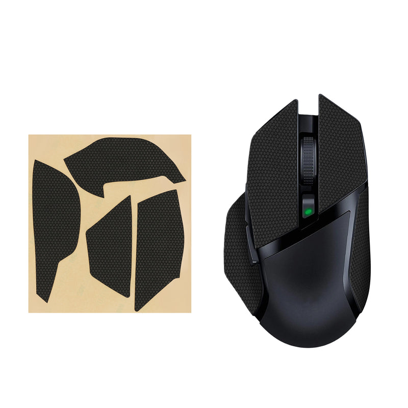 kwmobile Gaming Maus Grip Tape kompatibel mit Razer Basilisk X Hyper Speed Maus - Rutschfestes Griffband für PC Maus - Schwarz Schwarz  