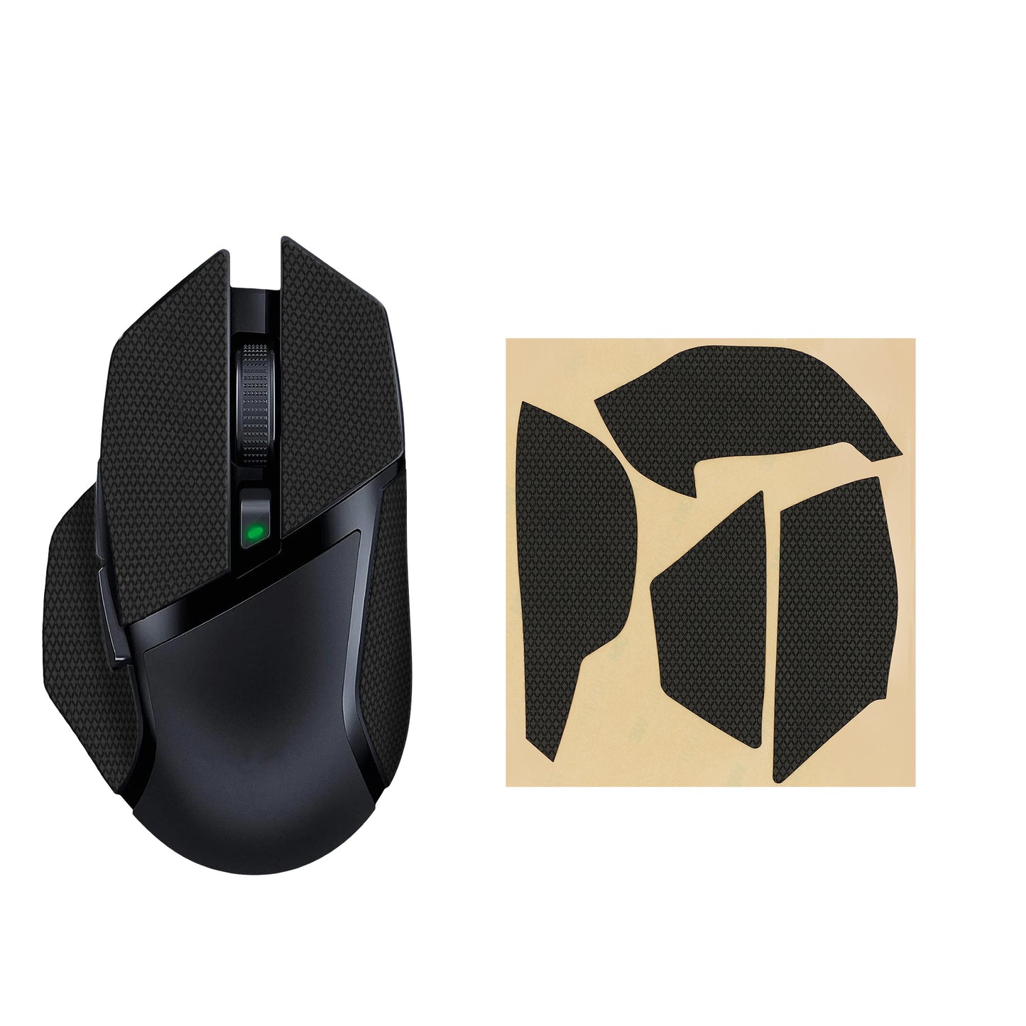 kwmobile Gaming Maus Grip Tape für Razer Basilisk X Hyper Speed Mouse Grip Tape - Rutschfestes Griffband für PC Maus