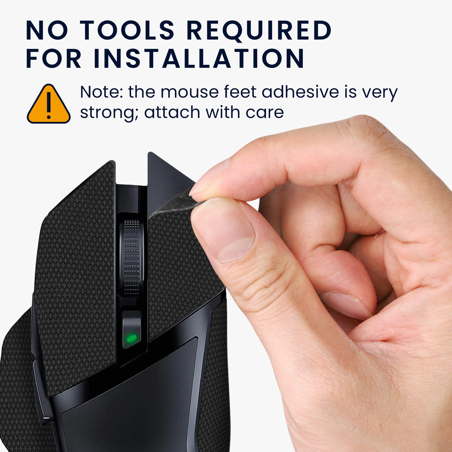 kwmobile Gaming Maus Grip Tape für Razer Basilisk X Hyper Speed Mouse Grip Tape - Rutschfestes Griffband für PC Maus