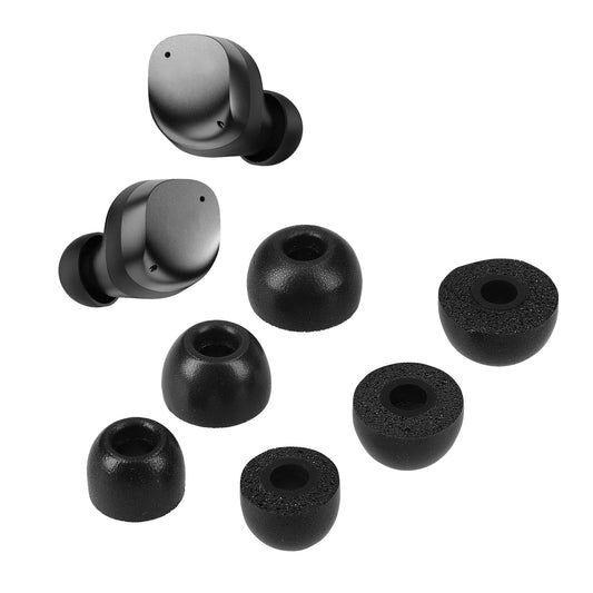 kwmobile 6x Ersatz In Ear Kopfhörer kompatibel mit Sennheiser MOMENTUM True Wireless 3 - 3 Größen - Polster Ohrstöpsel In-Ear Ohrhörer - Schwarz Schwarz  