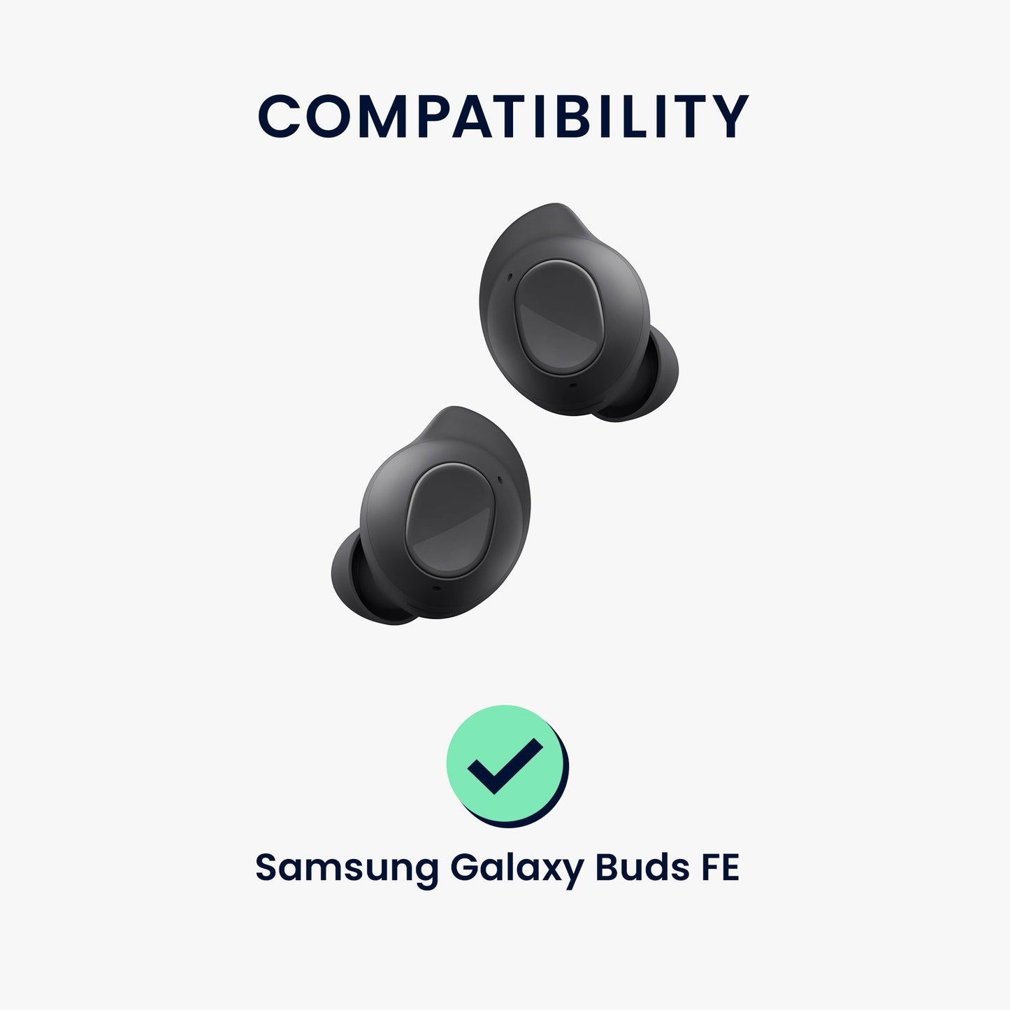 kwmobile Ersatz In Ear Kopfhörer kompatibel mit Samsung Galaxy Buds FE - 3 Größen - Polster Ohrstöpsel In-Ear Ohrhörer