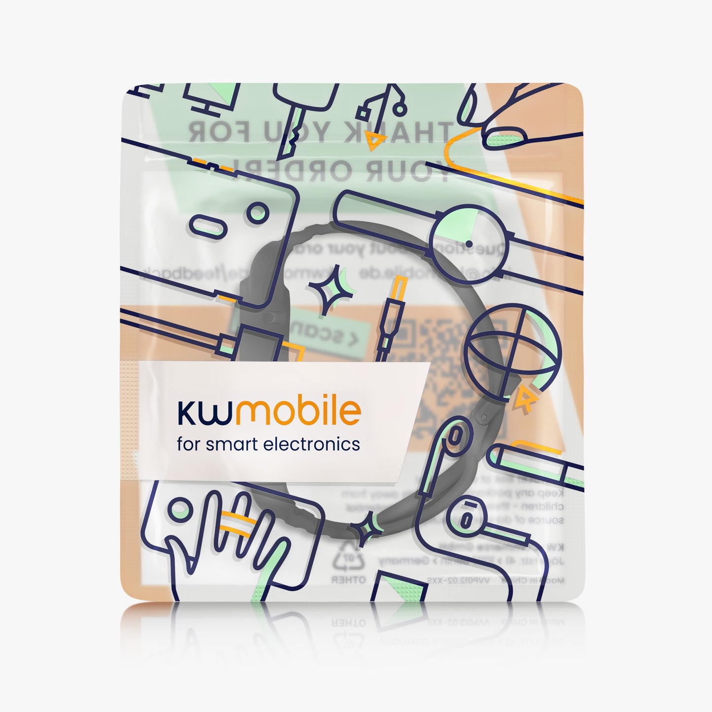 kwmobile Sportarmband kompatibel mit Xiaomi Smart Band 8 Pro / Band 9 Pro / Redmi Watch 5 / Redmi Watch 4 - Armband für Fitnesstracker - mit Schutz Bumper